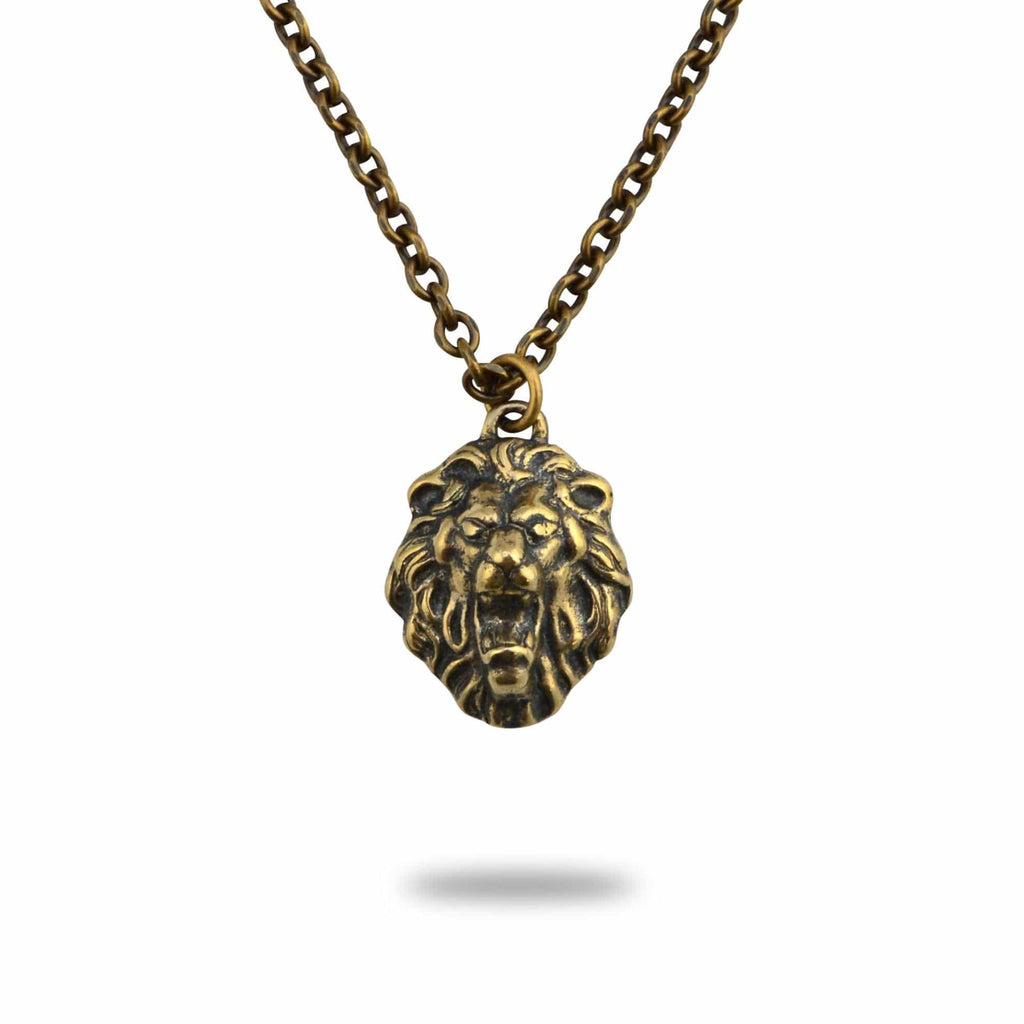 Vintage Bronze Lion Pendant | Inspiring Sobriety and Johnny LTD