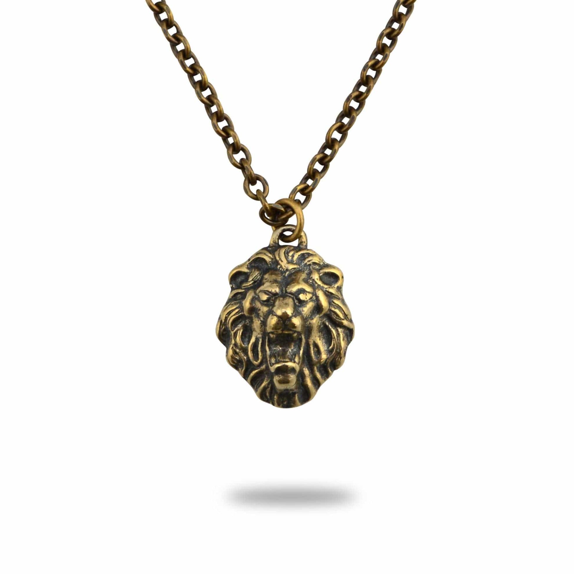 Vintage Bronze Lion Pendant | Inspiring Sobriety and Johnny LTD