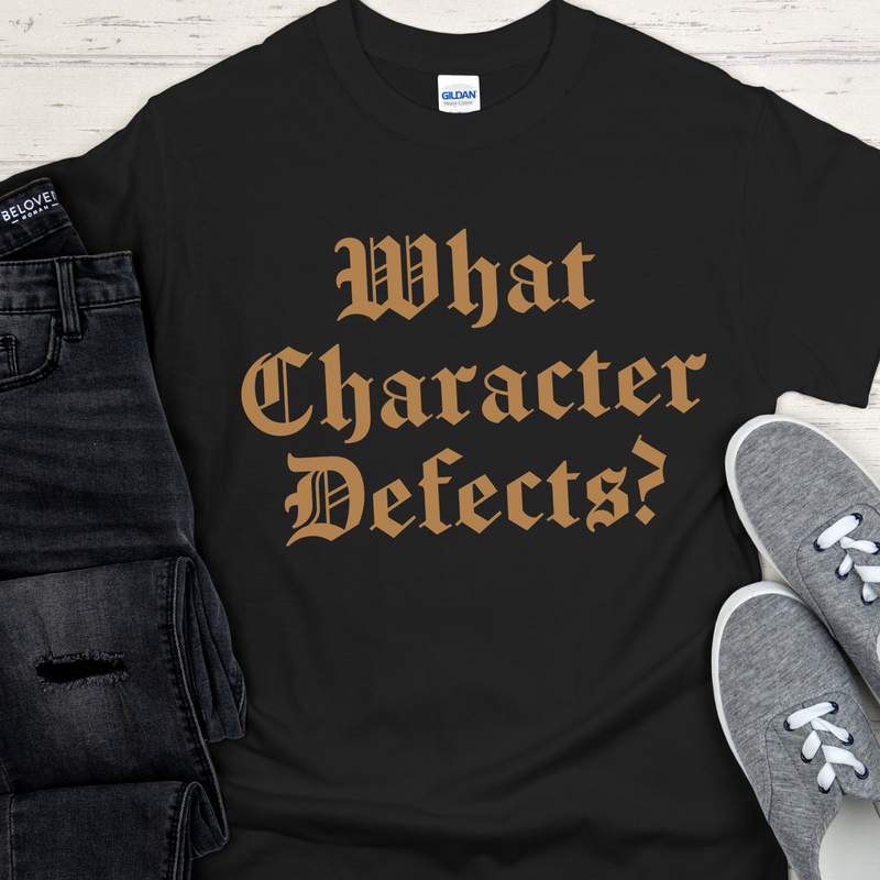 Unisex Recovery T-Shirt | Inspiring Sobriety |  What Character Defects?