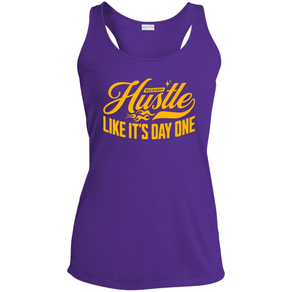Womens Recovery Tank | Inspiring Sobriety |  Hustle Like It's Day One