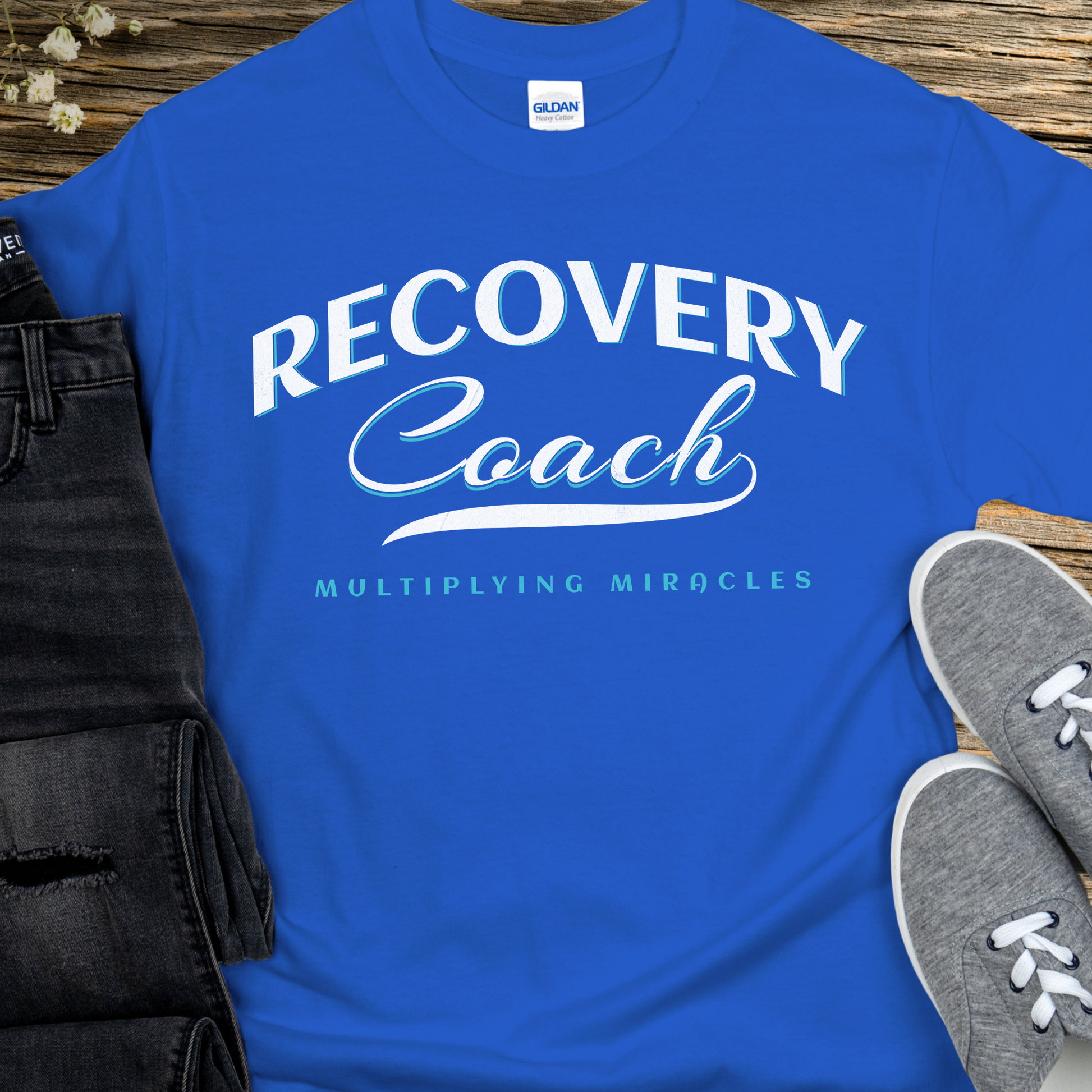 royal Recovery T-Shirt | Inspiring Sobriety |  Recovery Coach