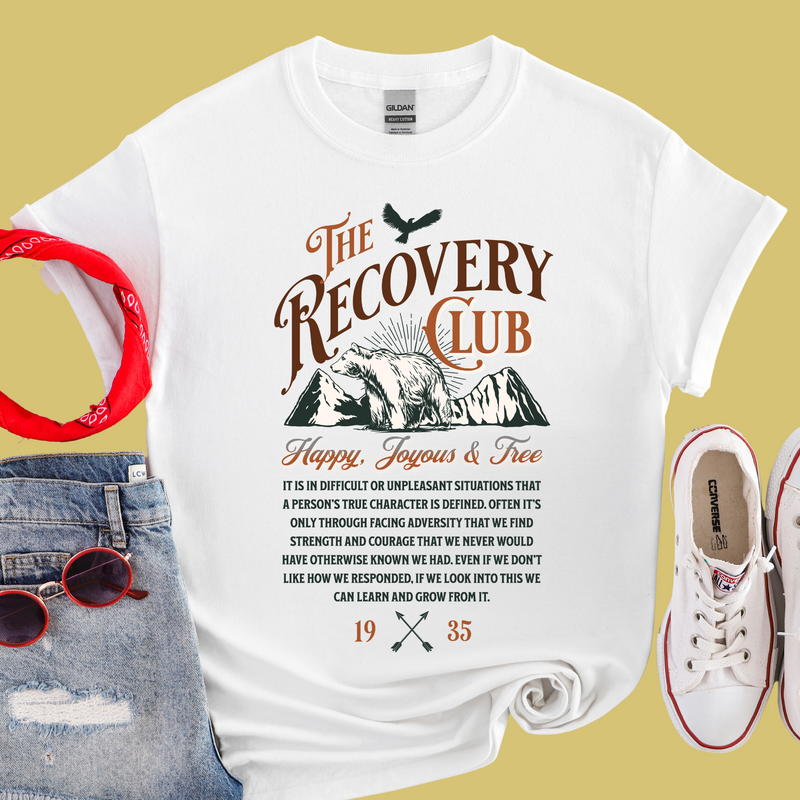 Recovery Unisex T-Shirt | Inspiring Sobriety | The Recovery Club