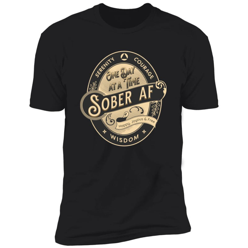 Mens Recovery T-Shirt | Inspiring Sobriety | Sober AF