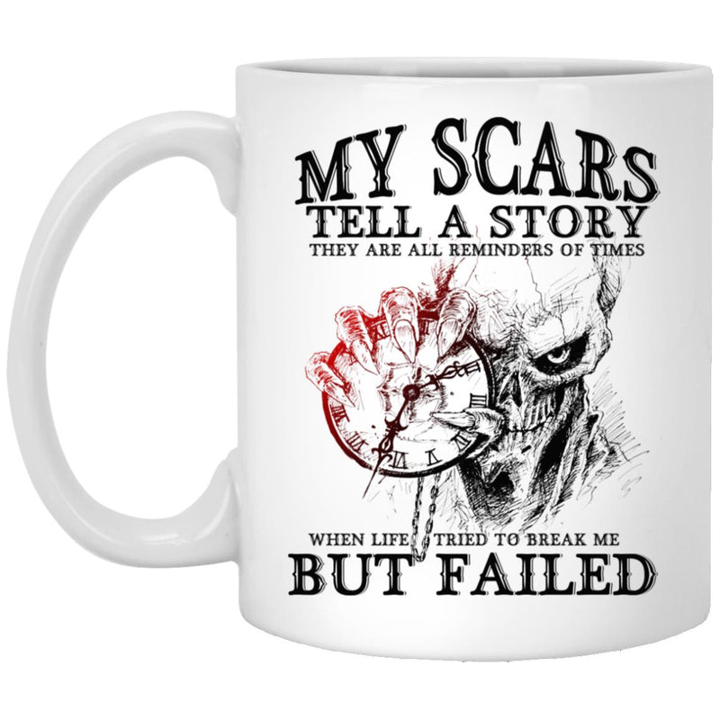 Overcomer Recovery Mug | Inspiring Sobriety | My Scars Tell a Story