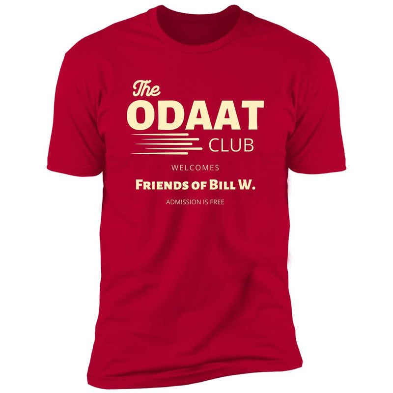 red Mens Recovery T-Shirt | Inspiring Sobriety | The ODAAT Club