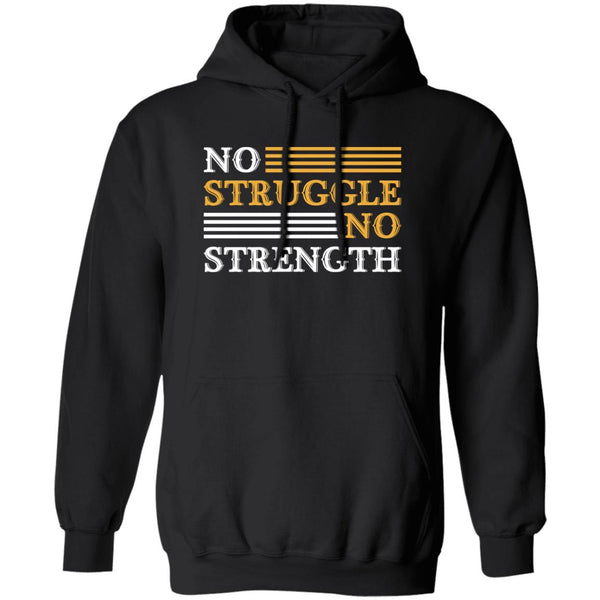 black Addiction Recovery Hoodie | Inspiring Sobriety | No Struggle No Strength