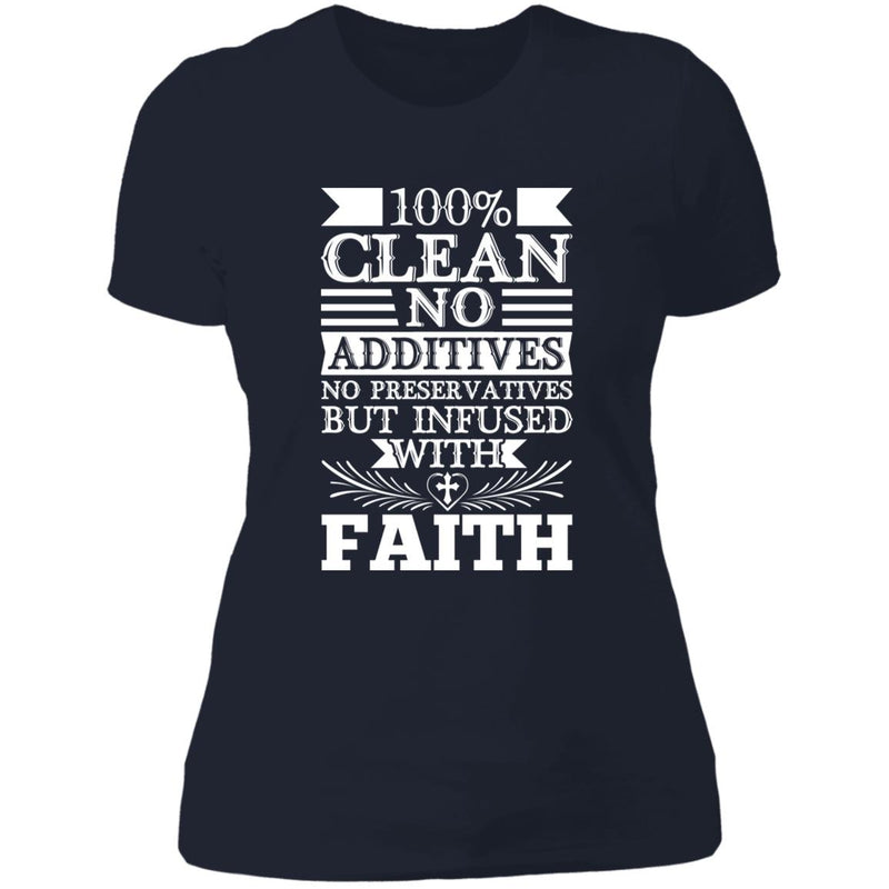 navy blue Womens Recovery T-Shirt | Inspiring Sobriety | 100% Clean