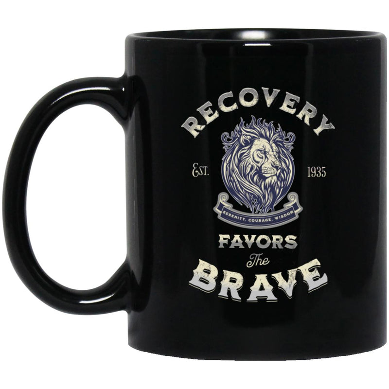 Recovery Coffee Mug | Inspiring Sobriety | Recovery Favors The Brave
