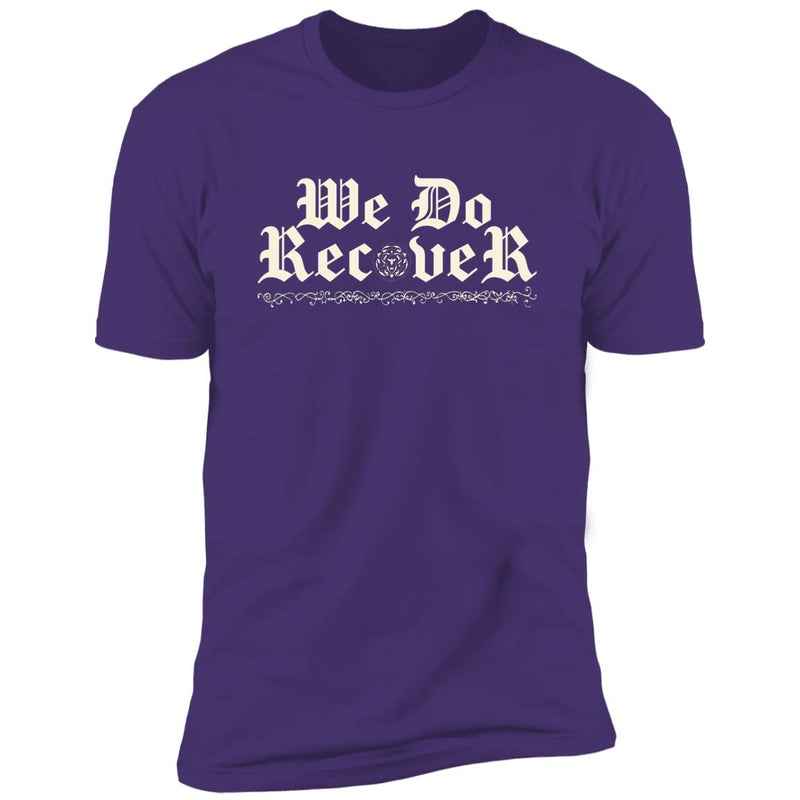 purple Mens Recovery T-Shirt | Inspiring Sobriety | We Do Recover