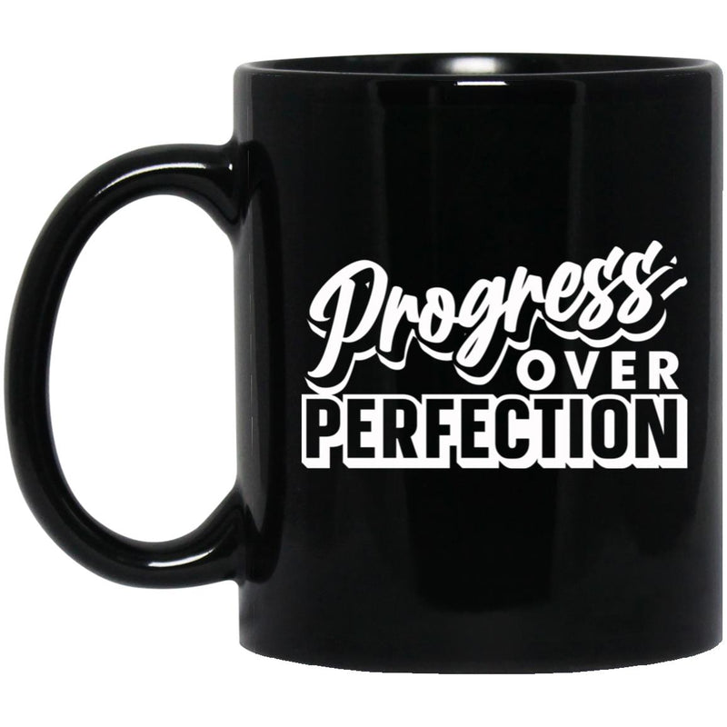 Addiction Recovery Mug | Inspiring Sobriety | Progress Over Perfection