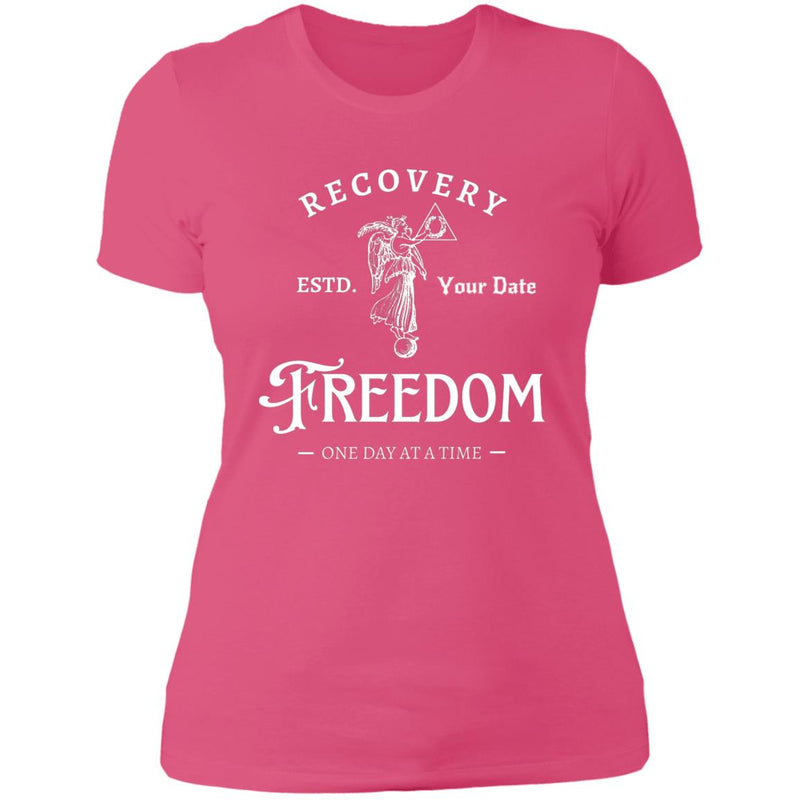 Womens Custom Recovery T-Shirt | Inspiring Sobriety | Freedom