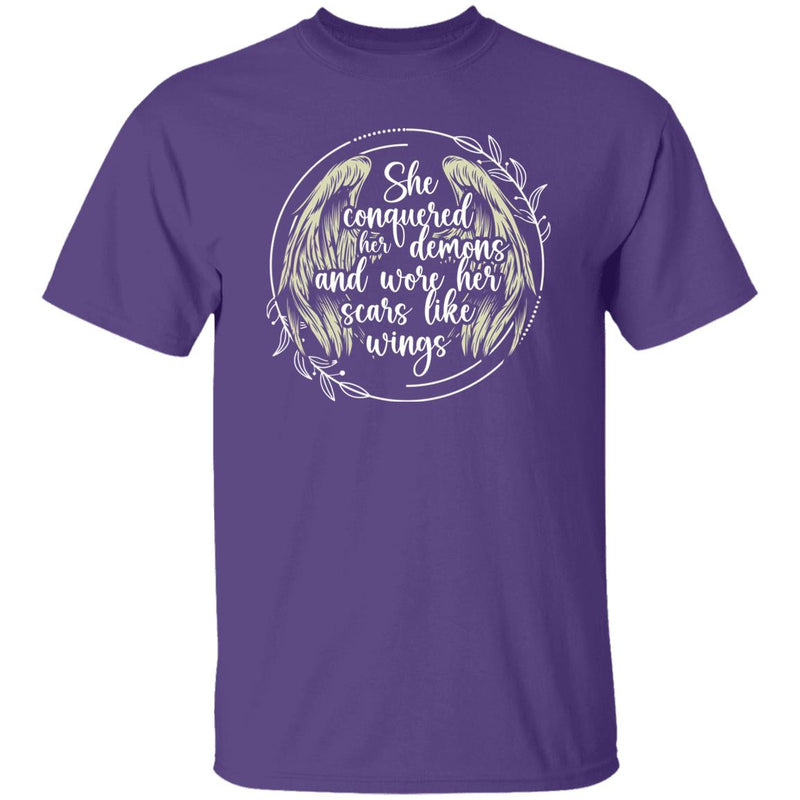 Unisex Recovery T-Shirt | Inspiring Sobriety |  She Conquered Her Demons