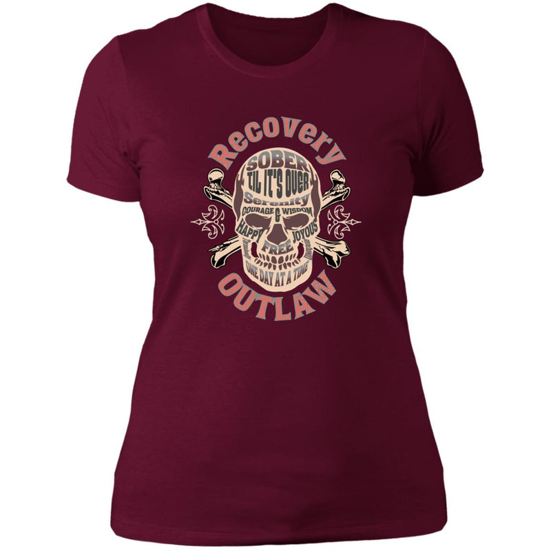 Womens Recovery T-Shirt | Inspiring Sobriety | Recovery Outlaw