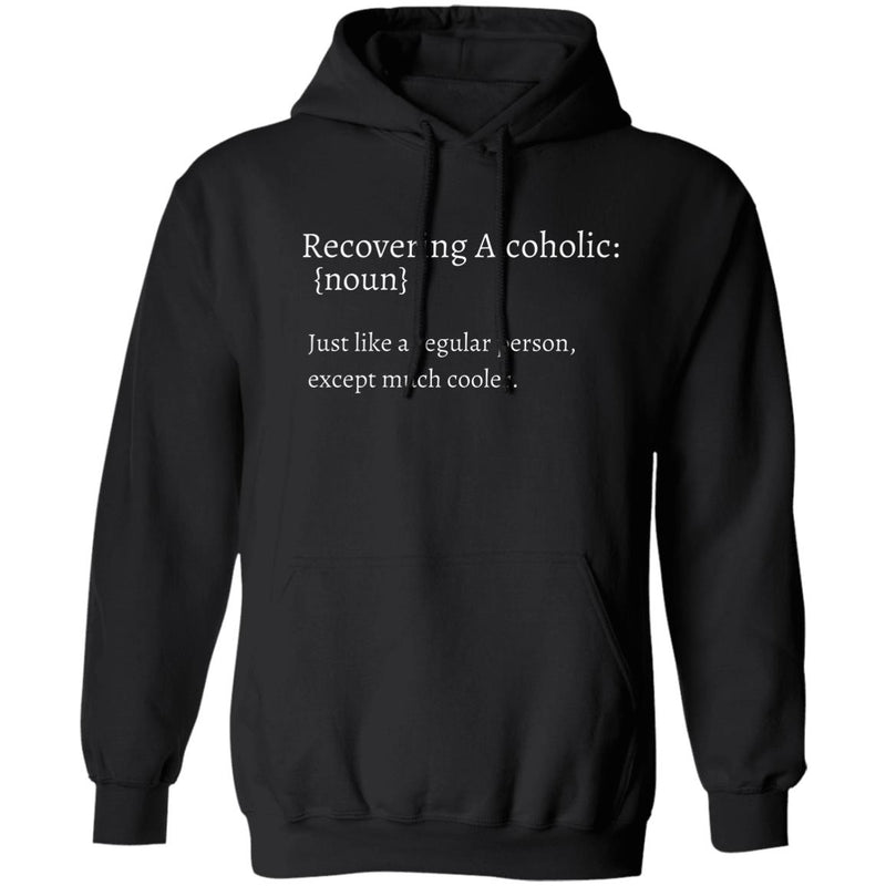 funny AA addiction recovery recovering alcoholic dictionary definition unisex pullover hoodie