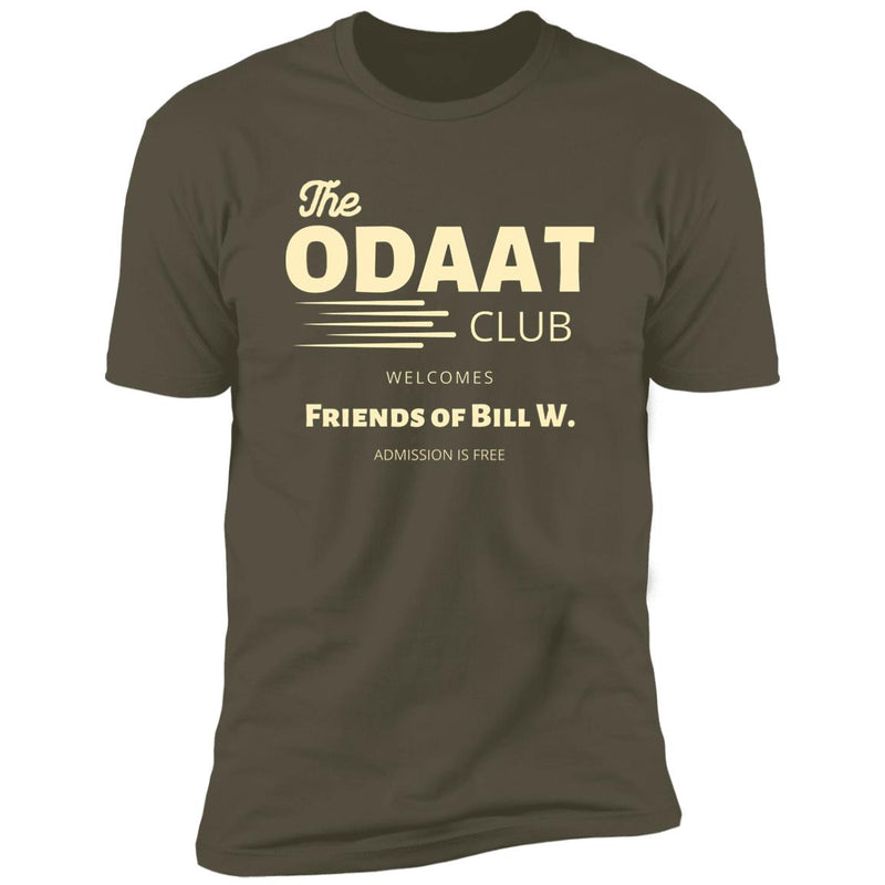 army green Mens Recovery T-Shirt | Inspiring Sobriety | The ODAAT Club