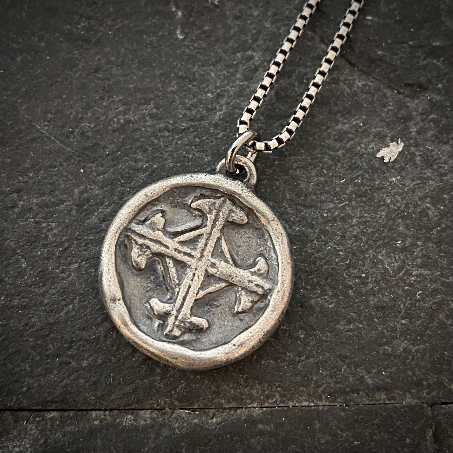 Sterling Silver Serenity Prayer and Cross Pendant w/ Sterling Necklace | Inspiring Sobriety