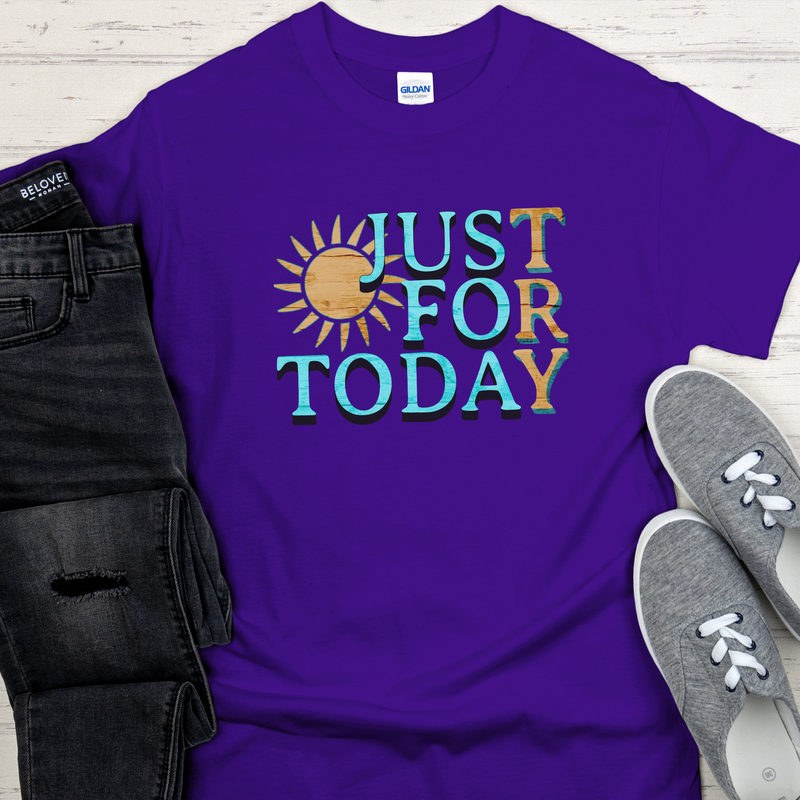 Recovery Unisex T-Shirt | Inspiring Sobriety |  Just For Today "TRY"