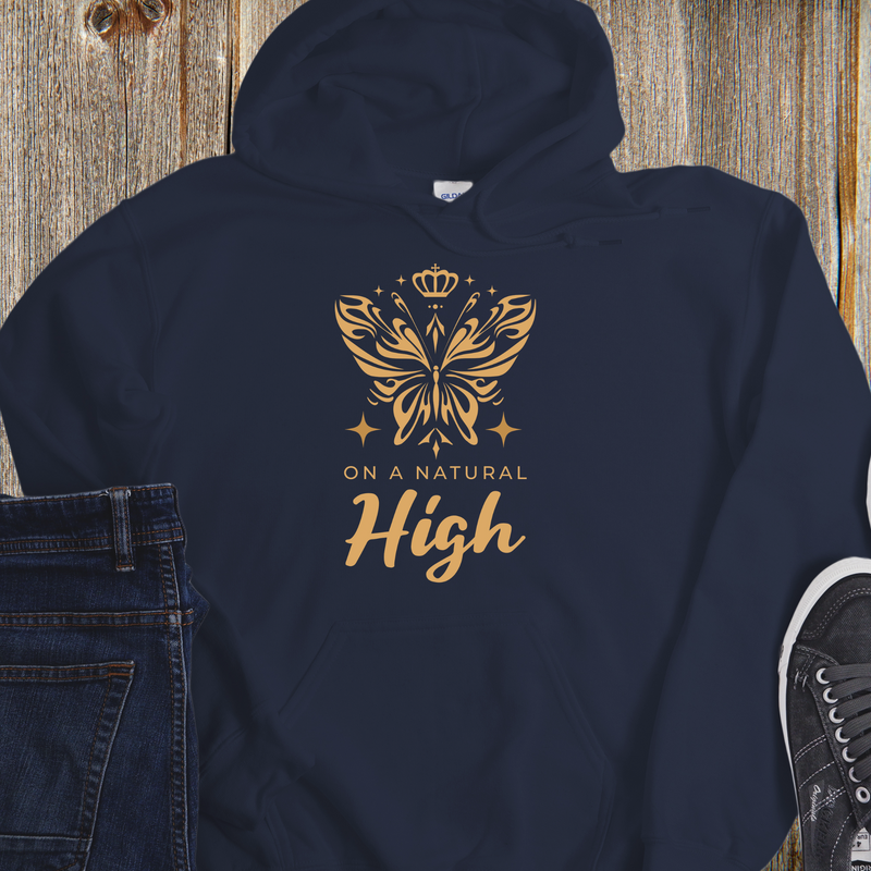 Recovery Hoodie | Inspiring Sobriety |  On a Natural High Butterfly
