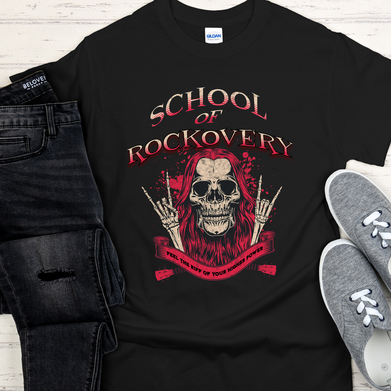 Recovery Unisex T-Shirt | Inspiring Sobriety | School of Rockovery