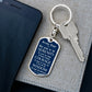 silver mens sobriety gift Custom Recovery Dog Tag Keychain | Inspiring Sobriety | The Serenity Prayer