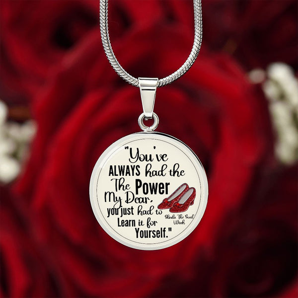 Custom Inspirational Necklace | Inspiring Sobriety | Glinda The Good Witch Quote