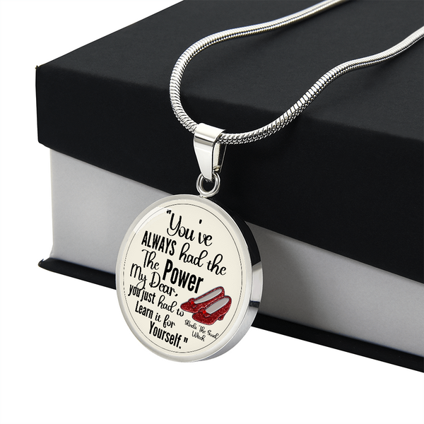 Custom Inspirational Necklace | Inspiring Sobriety | Glinda The Good Witch Quote
