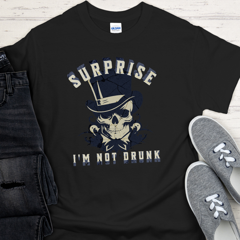 Recovery Unisex T-Shirt | Inspiring Sobriety |  Surprise I'm Not Drunk