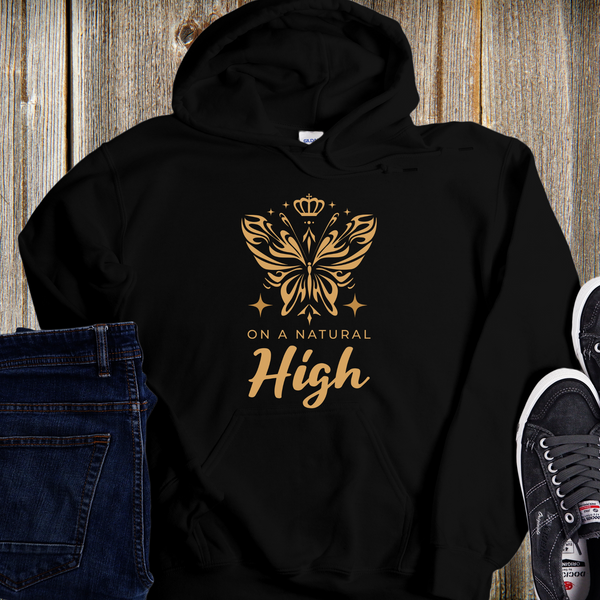 Recovery Hoodie | Inspiring Sobriety |  On a Natural High Butterfly