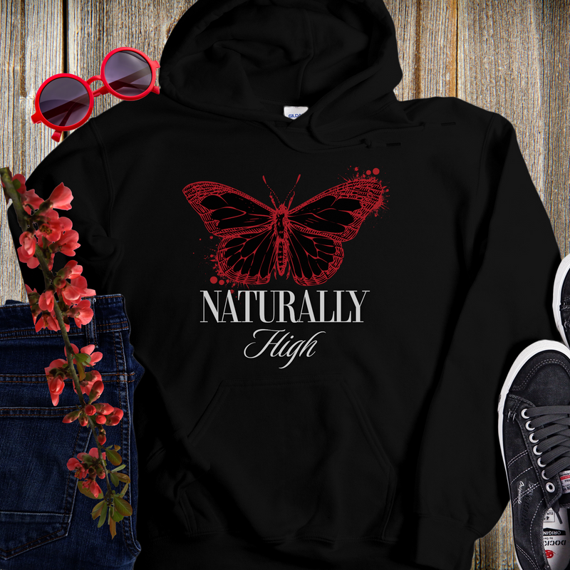 Recovery Hoodie | Inspiring Sobriety |  Naturally High Butterfly