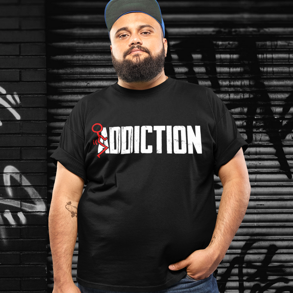 fuck addiction plus size tshirt inspiring sobriety