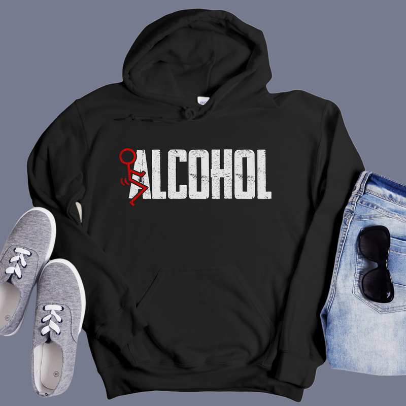 fuck alcohol pullover Recovery Hoodie | Inspiring Sobriety | F#CK Alcohol
