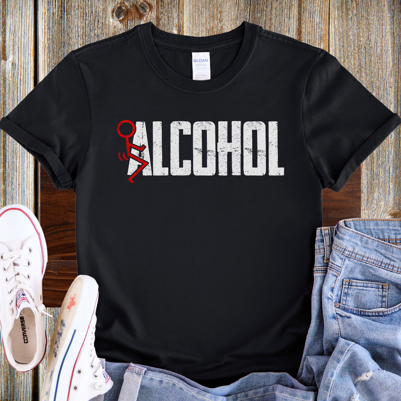 fuck addiction fuck alcohol Unisex Recovery T-Shirt | Inspiring Sobriety | F#CK Alcohol