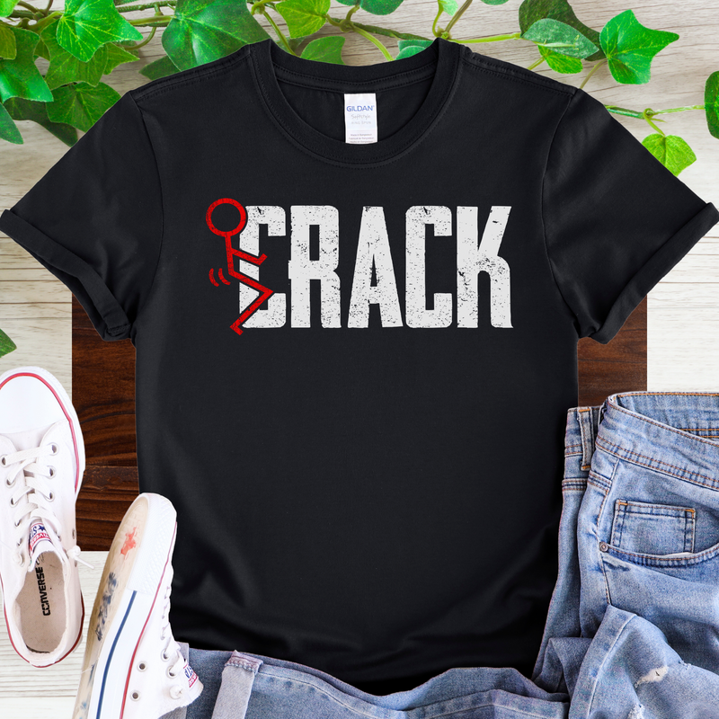 fuck addiction fuck crack fuck drugs Unisex Recovery T-Shirt | Inspiring Sobriety | F#CK Crack