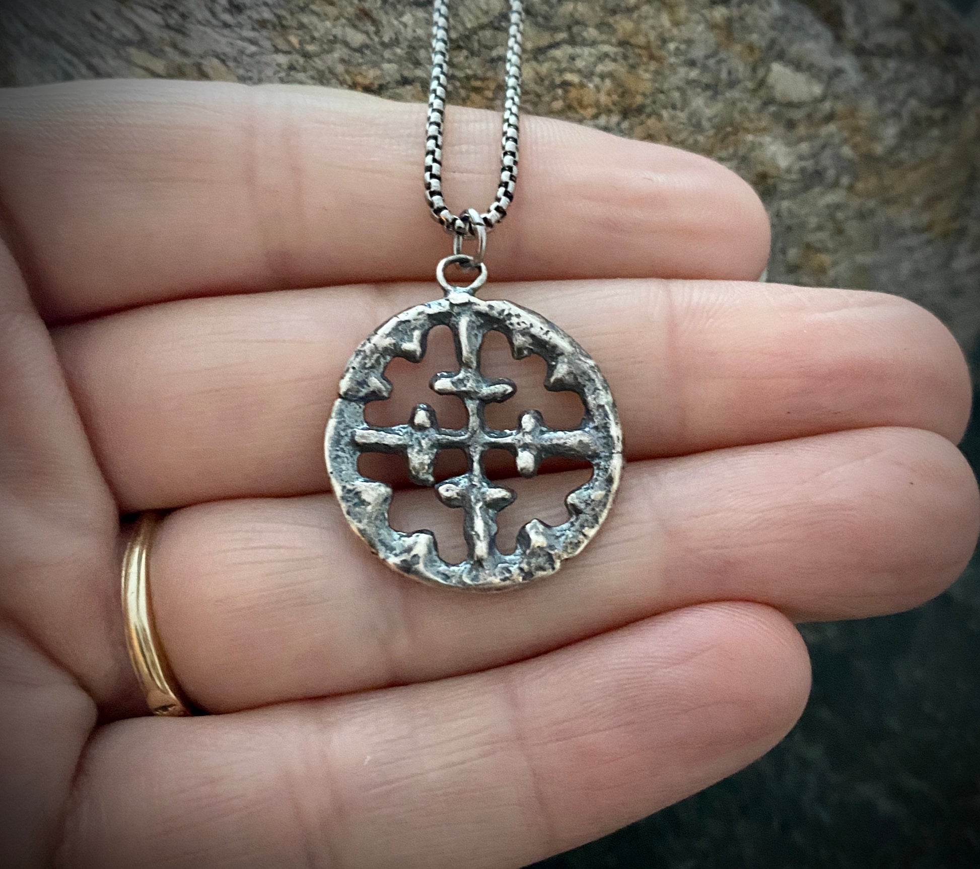 Sterling Silver Viking Era Cross cast from Original 10th Century Piece | Inspiring Sobriety