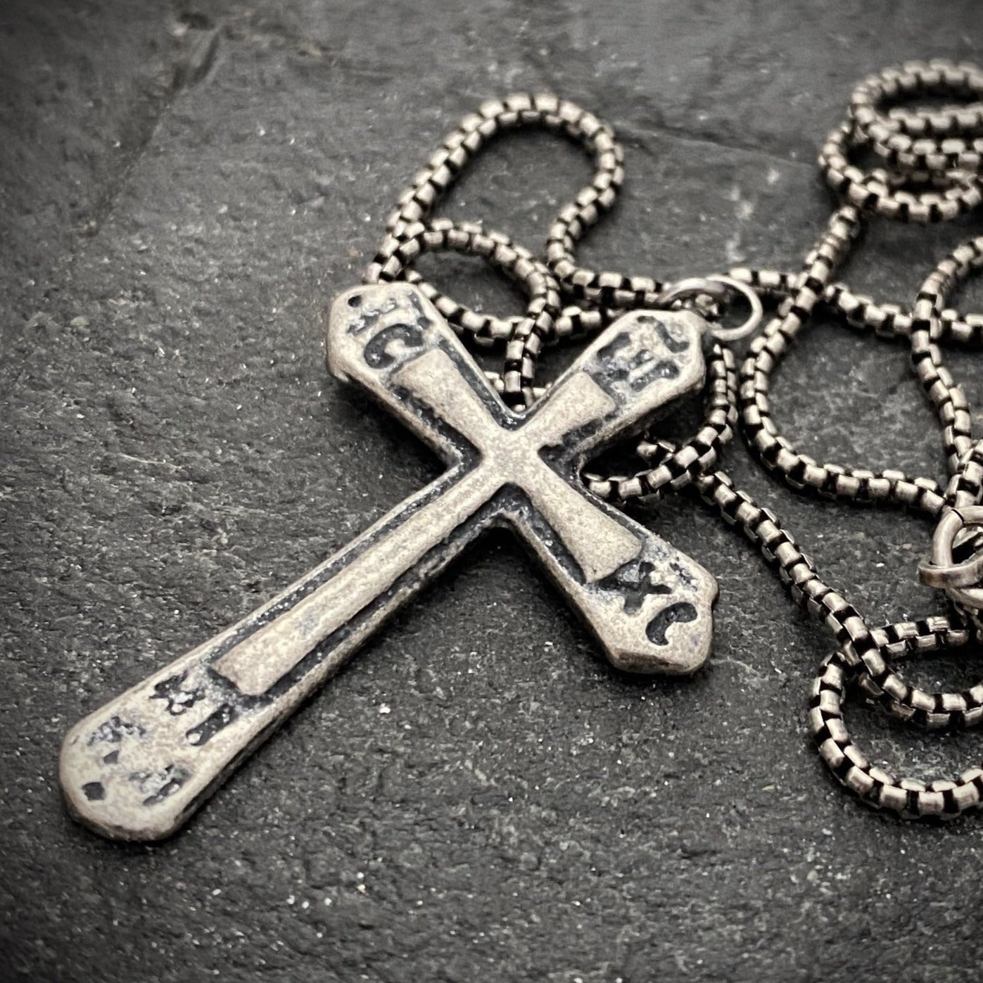 Sterling Silver Ancient Medieval Cross | Inspiring Sobriety