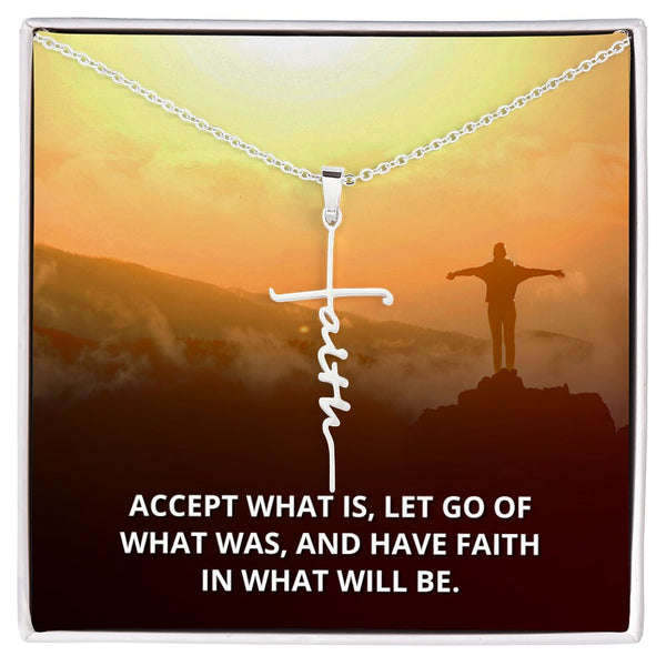 faith cross necklace - have faith in what will be faith cross necklace
