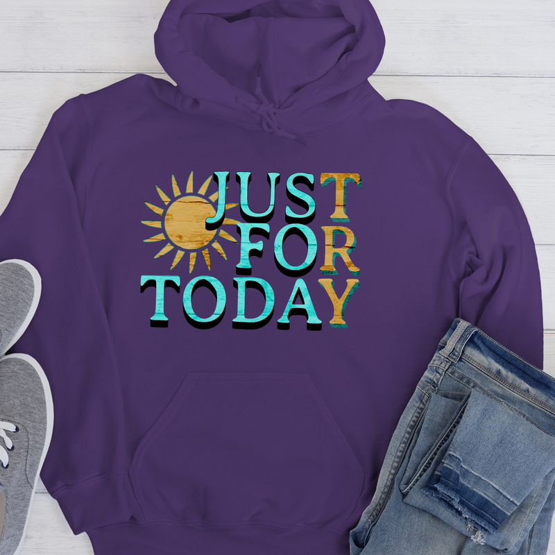 Recovery Unisex Hoodie | Inspiring Sobriety |  Just For Today "TRY"