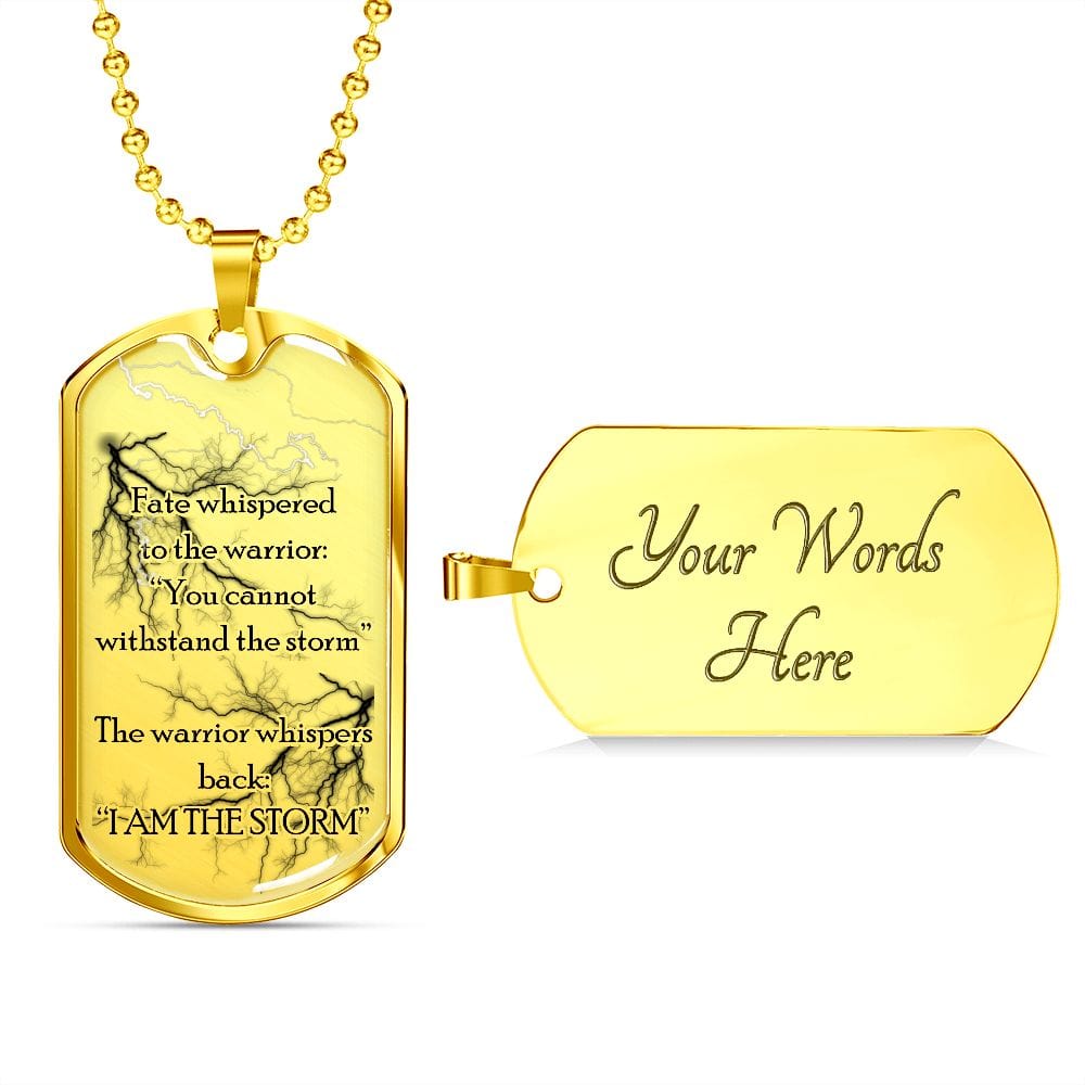 Recovery Dog Tag Necklace | Inspiring Sobriety | The Warrior and The Storm