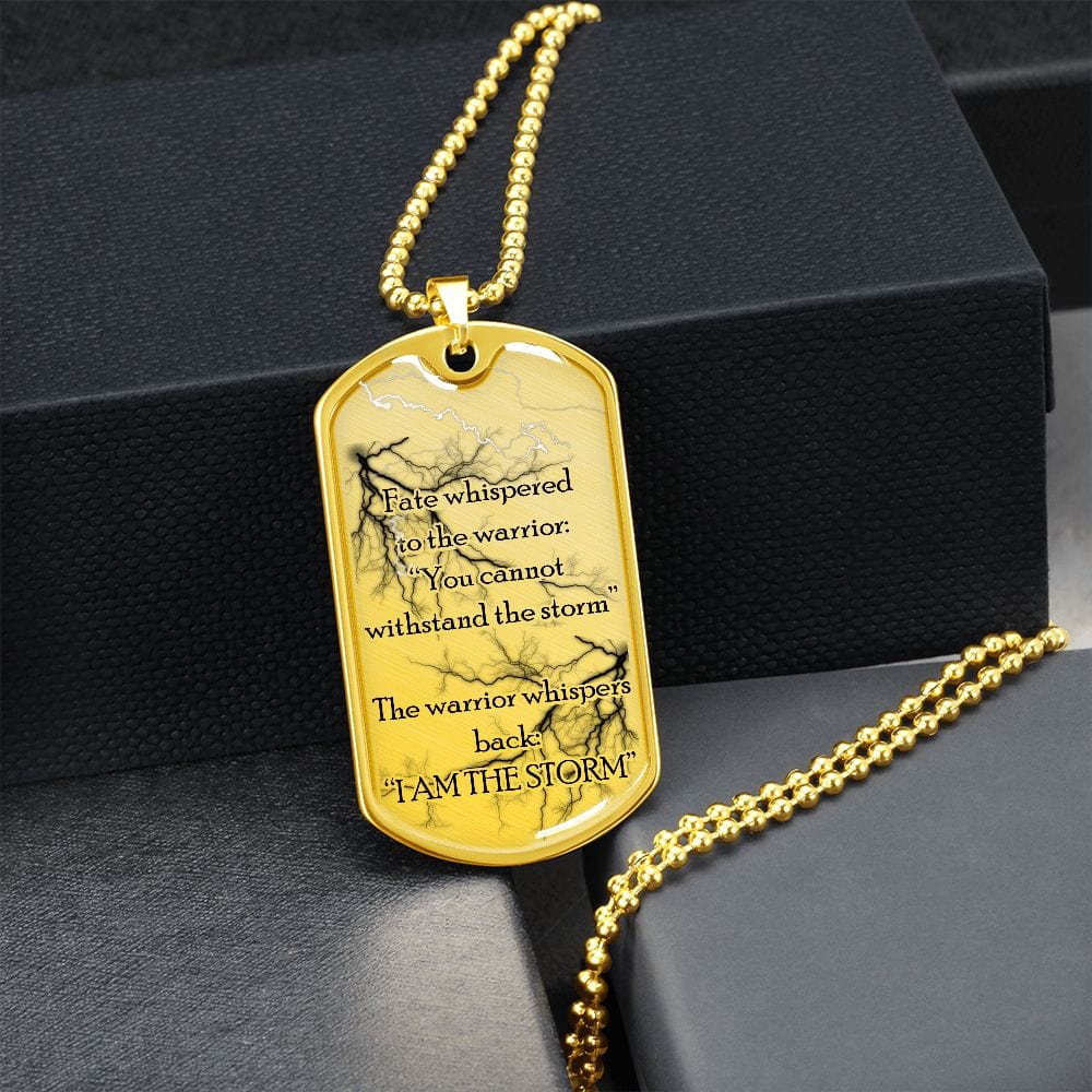 Recovery Dog Tag Necklace | Inspiring Sobriety | The Warrior and The Storm