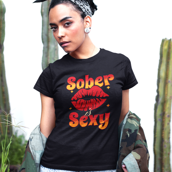 Womens Recovery T-Shirt | Inspiring Sobriety | Sober is Sexy