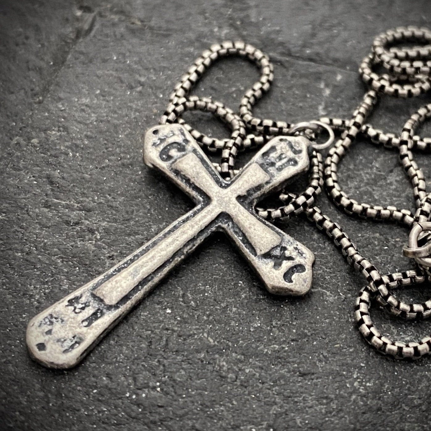 Sterling Silver Ancient Medieval Cross | Inspiring Sobriety