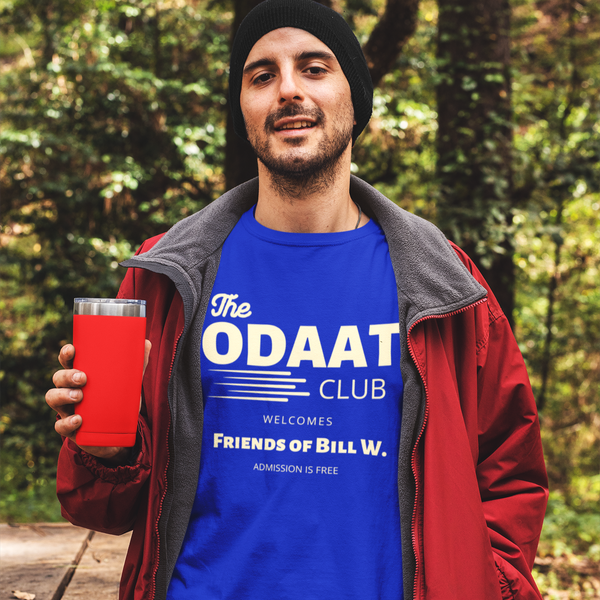 royal blue Mens Recovery T-Shirt | Inspiring Sobriety | The ODAAT Club